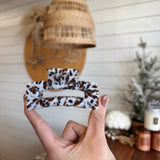 Wrap Animal Print Fabric Hair Claw Clips