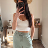 Sage Trendy Cotton Wide Leg Pants