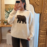 Bear Motif Sweater