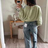 HIGH RISE FULL LENGTH CUFF TINTED WIDE LEG JEANS T7326