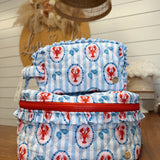 Glam & Go Quilted Cosmetic Bag - Harbor Sea
