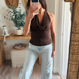 Karrie Polka Dot Halter Top