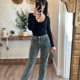 Forest Mid Rise Corduroy Pants