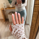 Polka Dot Thumbhole Top
