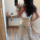 High Rise Cargo Joggers