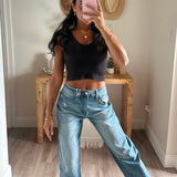 Vervet High Rise Medium Wash Barrel Jeans