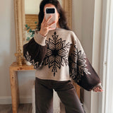 Chocolate Snowflake Sweater