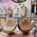Western Straw Shell Cowboy Hat
