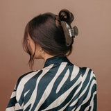 KAXI - Chocolate Brown with Pearl Acetate Claw - 2 Sizes
