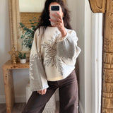 Gray Snowflake Sweater