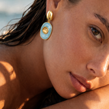 Glenda Light Blue Drop Earring G2