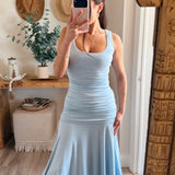Baby Blue Danna Ruffle Dress