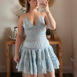 Emilia Embossed Mini Dress