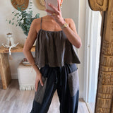 Saratoga Striped Patterned Spaghetti Strap Top