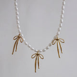 Pearl C6 Bliss Bow Necklace