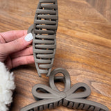 Xtra Large Matte Bow Hair Clip Claw