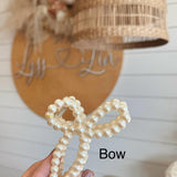 Pearl Bow Claw Clip