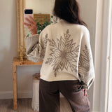 Gray Snowflake Sweater