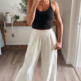 Linen Wide Leg Easy Pants