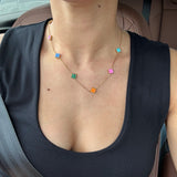 Nikki Smith E5 Multi Color Floral Necklace