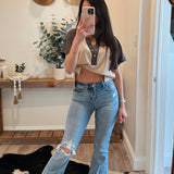 Flying Monkey Mid Rise Bootcut Jean