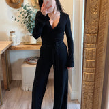 Black Scallop Lace Trim Set