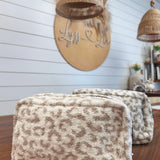 Large Leopard Print Luxury Soft Travel Pouch