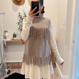 Ashton Fringe Sleeveless Sweater Top