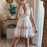 Levi Tiered Smocked Halter Dress