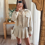 Lindsay Twill Cropped Jacket