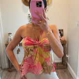 Moon Magic Halter Flare Top