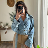 Denim Belted Jacket