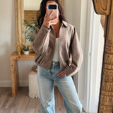 Reina Raglan Bomber Coat