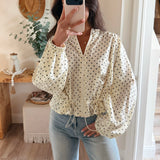 Polka Dot Peplum Windbreaker