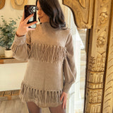 Ashton Fringe Sleeveless Sweater Top