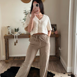 Straight Leg Pull-On Tensil Cargos