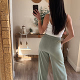 Sage Trendy Cotton Wide Leg Pants