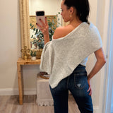 Savannah Knit Poncho Sweater Top
