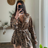 Leopard Print Romper