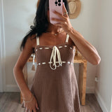 Talia Contrast Ribbed Shorts Set