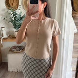 Bethanny Scalloped Edge Top
