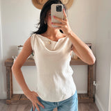 Bateau Neck Knotted Shoulder Top