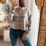 Callie Collared Button Down Sweater