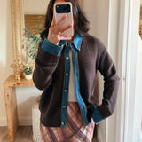Dana Layered Look Knit Cardigan