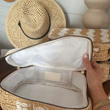 KENZKUSTOMS Spf Open Top Makeup Bag w/ Puka Shells