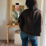 American Girl Knit Cape - Espresso