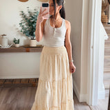 Claudia Tired Maxi Skirt