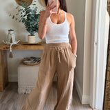 Mineral Washed Crinkle Cotton Parachute Pants