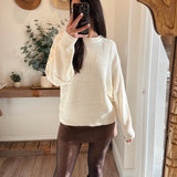 Allyson Loose Cream Sweater