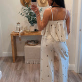 Emmie Embroidered Gauze Crop Top